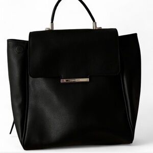 Calvin Klein Black Leather Women's backpack- School or work bag